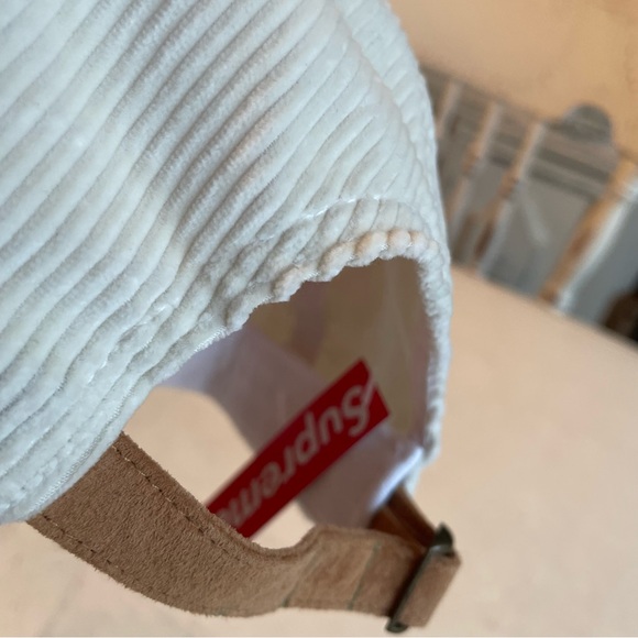 BNWT Supreme Classic Logo Corduroy 6 Panel Off White - Picture 8 of 8